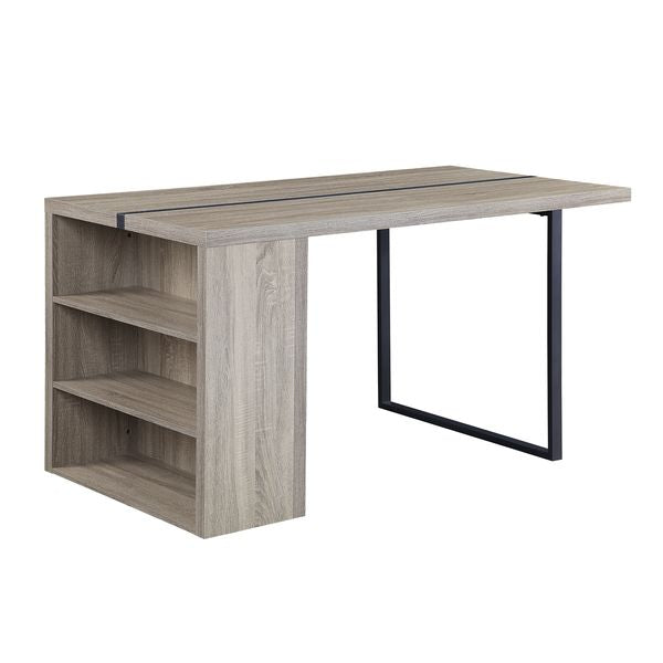 ACME Patwin Gray Oak & Black Finish Dining Table Model DN00401 - MONAVILLA