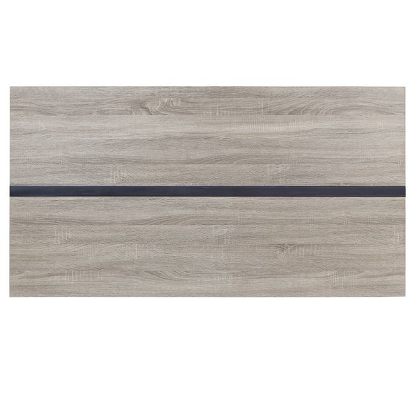 ACME Patwin Gray Oak & Black Finish Dining Table Model DN00401 - MONAVILLA