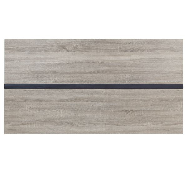 ACME Patwin Gray Oak & Black Finish Dining Table Model DN00401 - MONAVILLA