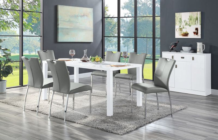 ACME Pagan White High Gloss Finish Dining Table Model DN00740 - MONAVILLA