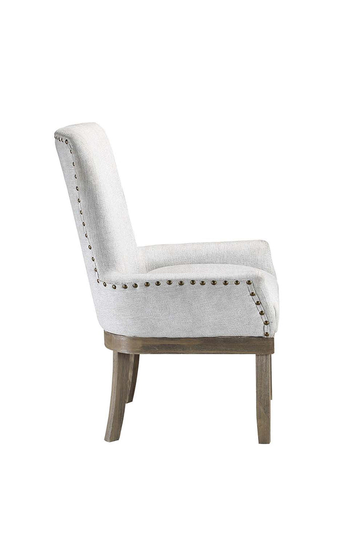 ACME Landon Gray Linen Dining Chair Model DN00952 - MONAVILLA