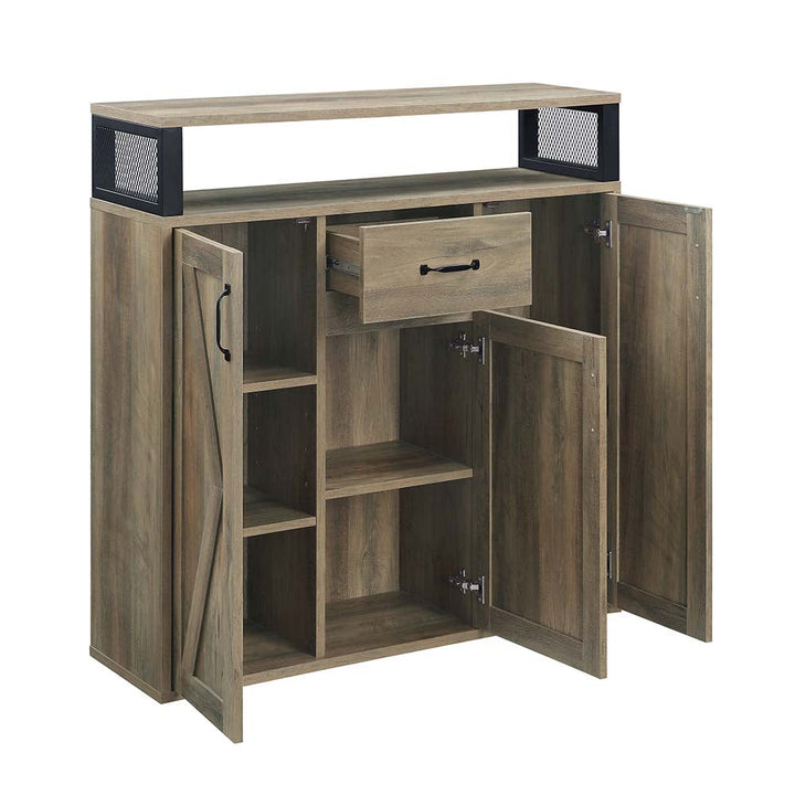 ACME Abiram Rustic Oak Finish Server Model DN01027 - MONAVILLA