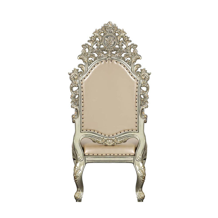 ACME Sorina PU & Antique Gold Finish Dining Chair Model DN01210 - MONAVILLA