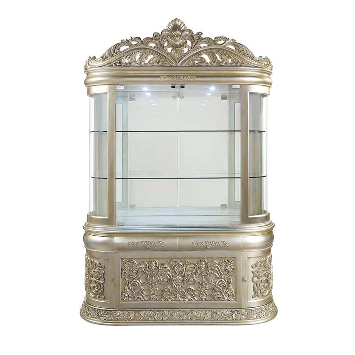 ACME Sorina Antique Gold Finish Curio Model DN01211 - MONAVILLA