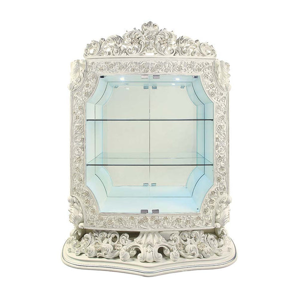 ACME Adara Antique White Finish Curio Model DN01232 - MONAVILLA