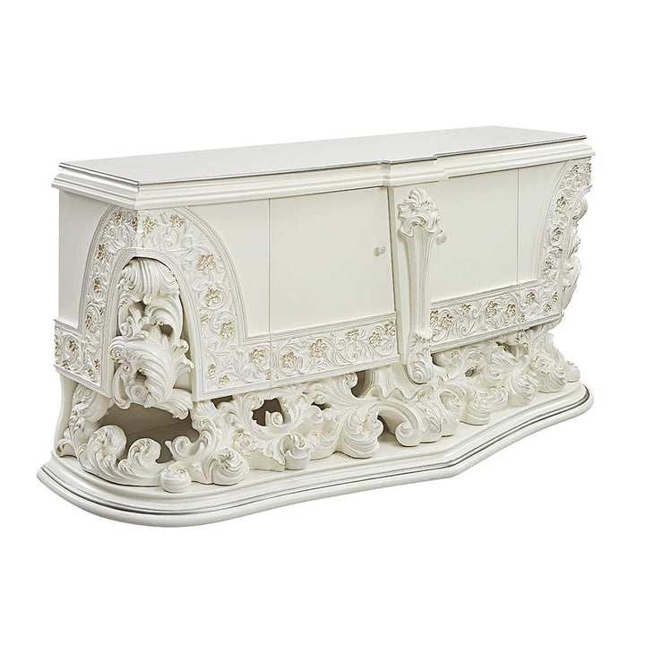 ACME Adara Antique White Finish Server Model DN01233 - MONAVILLA