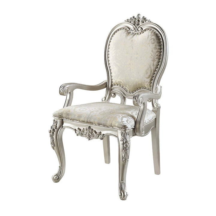 ACME Bently Fabric & Champagne Finish Dining Chair Model DN01370 - MONAVILLA