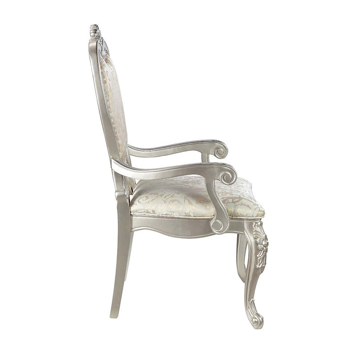 ACME Bently Fabric & Champagne Finish Dining Chair Model DN01370 - MONAVILLA