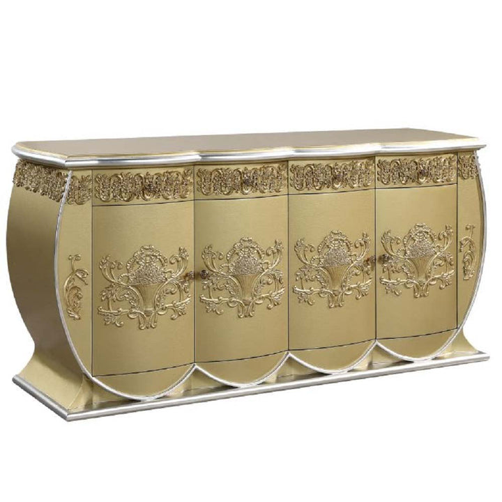 ACME Bernadette Gold Finish Bernadette Server Model DN01473 - MONAVILLA