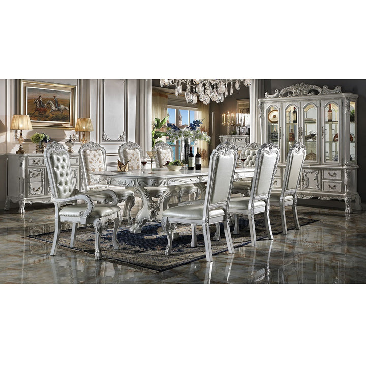 ACME Dresden Bone White Finish Dresden Dining Table Model DN01694 - MONAVILLA
