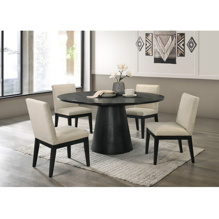 ACME Froja Ebony Black Finish Froja Dining Table Model DN01802 - MONAVILLA