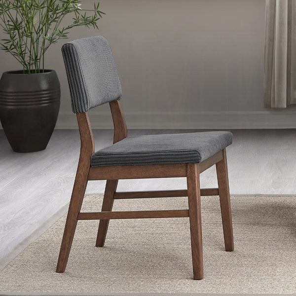 Seda Gray Corduroy Side Chair (Set-2) Model DN04192