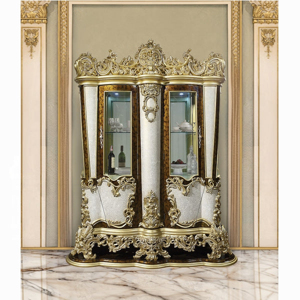 ACME Desiderius Antique Gold Curio Model DN60003 - MONAVILLA