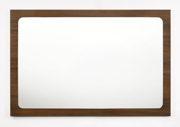 Modrest Dustin Modern Walnut Mirror - MONAVILLA