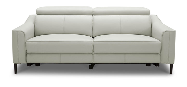 Divani Casa Eden Modern Grey Leather Sofa Set - MONAVILLA