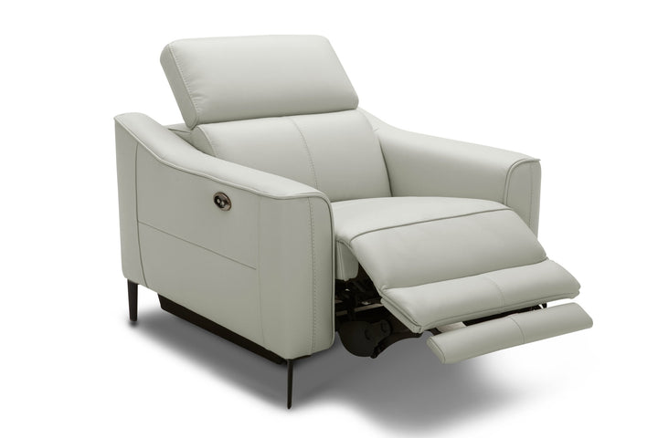 Divani Casa Eden Modern Grey Leather Sofa Set - MONAVILLA