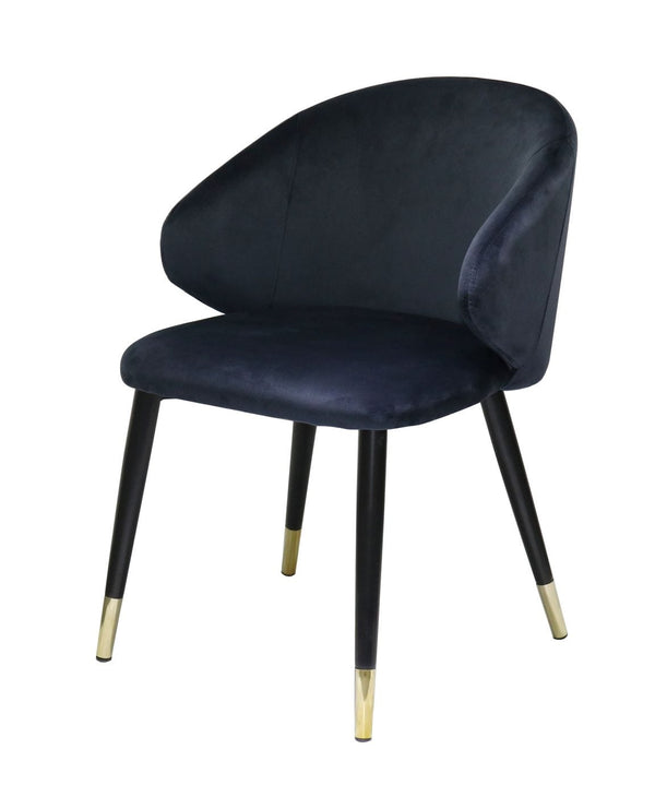 Modrest Elon Modern Blue Velvet Dining Chair (Set of 2) - MONAVILLA