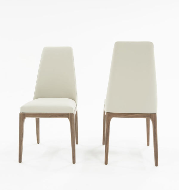 Modrest Encino Modern Grey & Walnut Dining Chair (Set of 2) - MONAVILLA