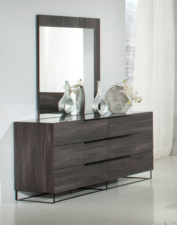 Nova Domus Enzo Italian Modern Grey Oak Mirror - MONAVILLA