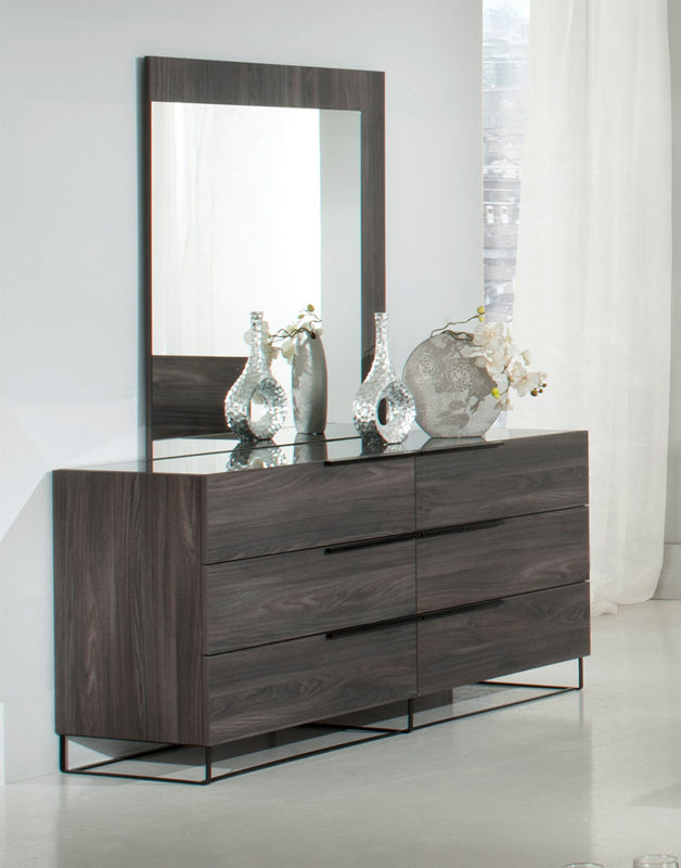 Nova Domus Enzo Italian Modern Grey Oak Mirror - MONAVILLA