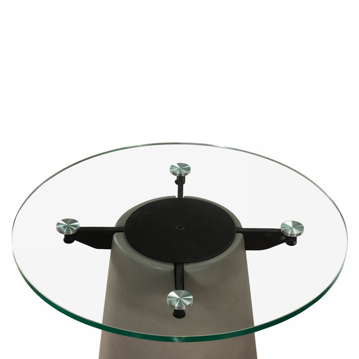 Nova Domus Essex Contemporary Concrete, Metal and Glass Coffee Table - MONAVILLA