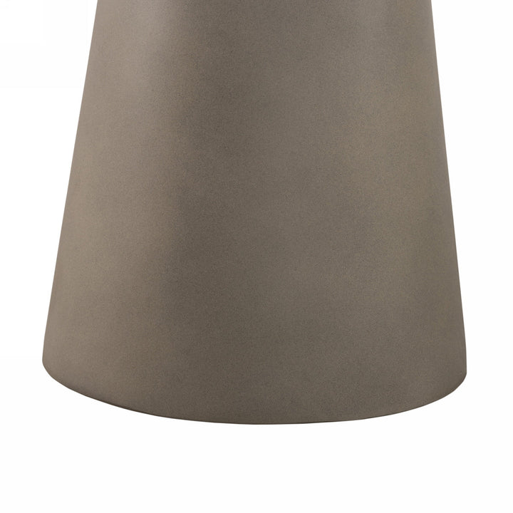 Nova Domus Essex Contemporary Concrete, Metal and Glass End Table - MONAVILLA