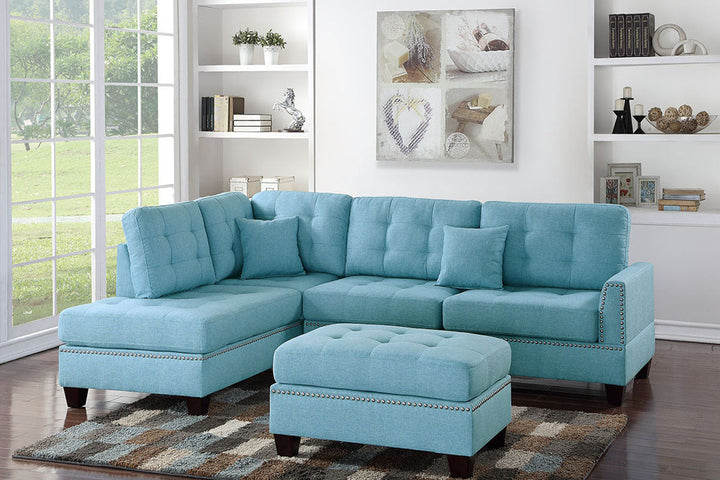 Poundex 3 Piece Sectional Sofa Model F6505 - MONAVILLA
