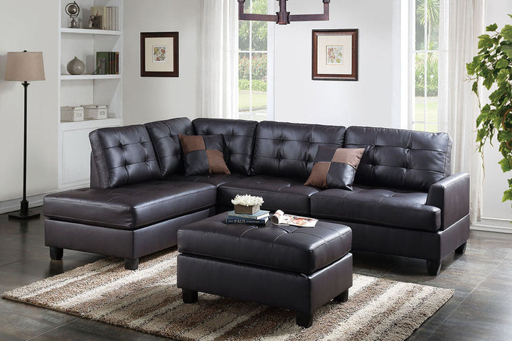 Poundex 3 Piece Sectional Sofa Model F6855 - MONAVILLA