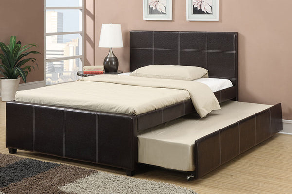 Poundex Twin Size Bed with Trundle Model F9214T - MONAVILLA