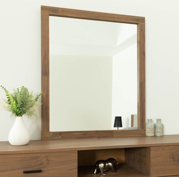 Nova Domus Fantasia Contemporary Walnut Mirror - MONAVILLA