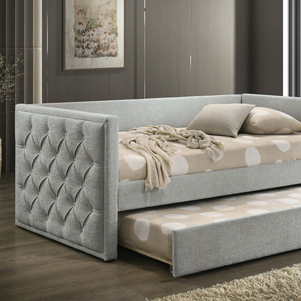Furniture of America Renzi Gray Twin Daybed w/ Trundle Model FM1202GY-BED