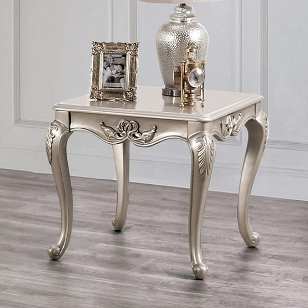 Furniture Of America Rochester Champagne End Table Model FM45001WH-E - MONAVILLA