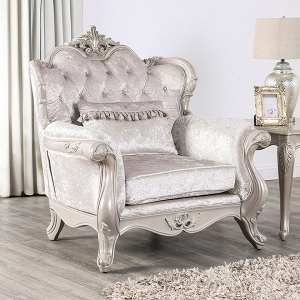 Furniture Of America Acapulco Traditional Off-White Chair Model FM65001WH-CH - MONAVILLA