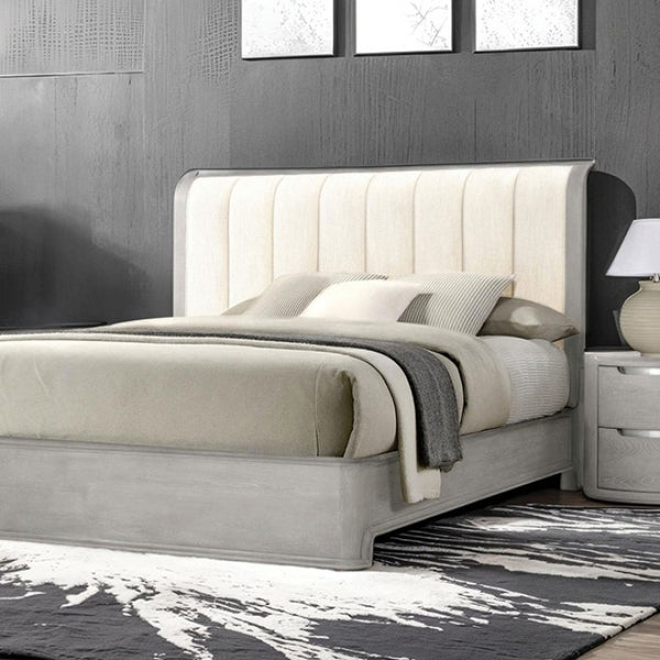 Furniture of America Osterley Light Gray Bed Model FM71500LG