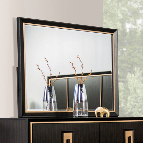 Furniture Of America Kenyada Espresso & Gold Mirror Model FM7421ES-M - MONAVILLA