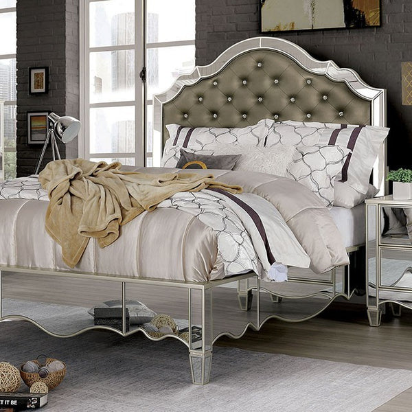 Furniture Of America Eliora Silver Glam Bed Model FOA7890