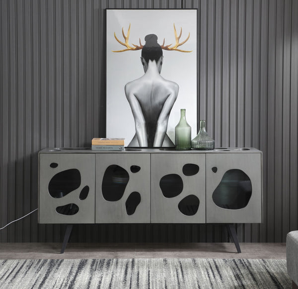 Modrest Fontana Modern Grey Buffet - MONAVILLA