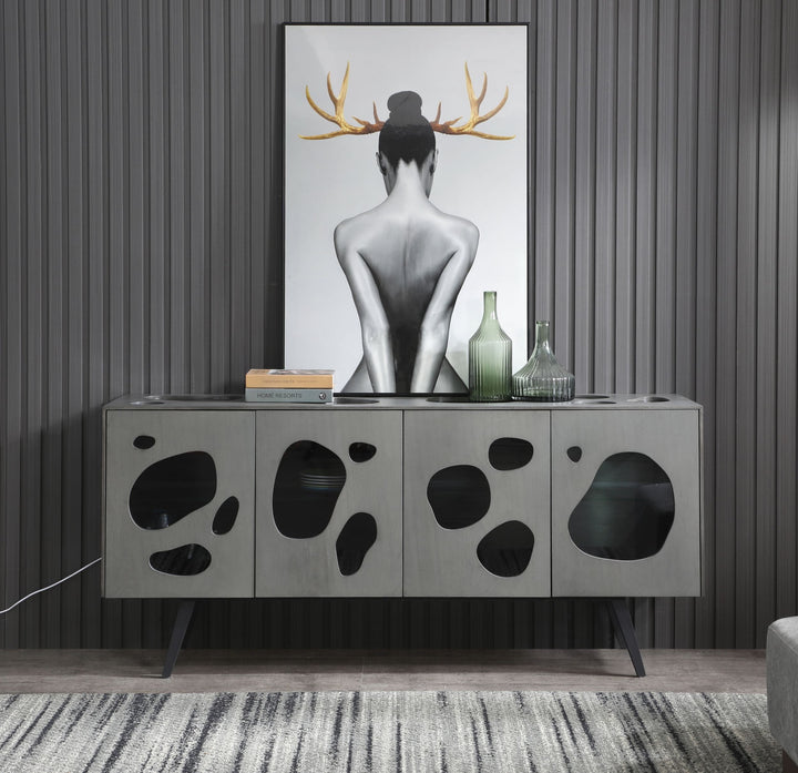 Modrest Fontana Modern Grey Buffet - MONAVILLA