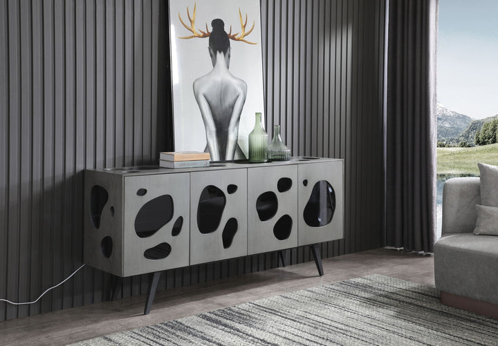Modrest Fontana Modern Grey Buffet - MONAVILLA