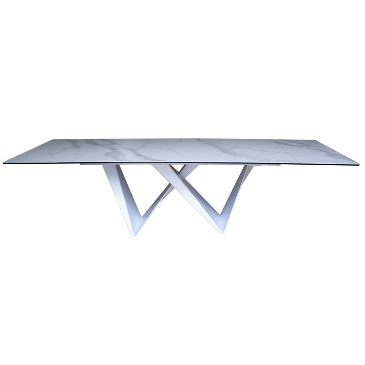 Modrest Fritz Modern White Ceramic Dining Table - MONAVILLA