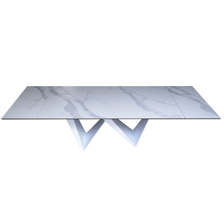Modrest Fritz Modern White Ceramic Dining Table - MONAVILLA