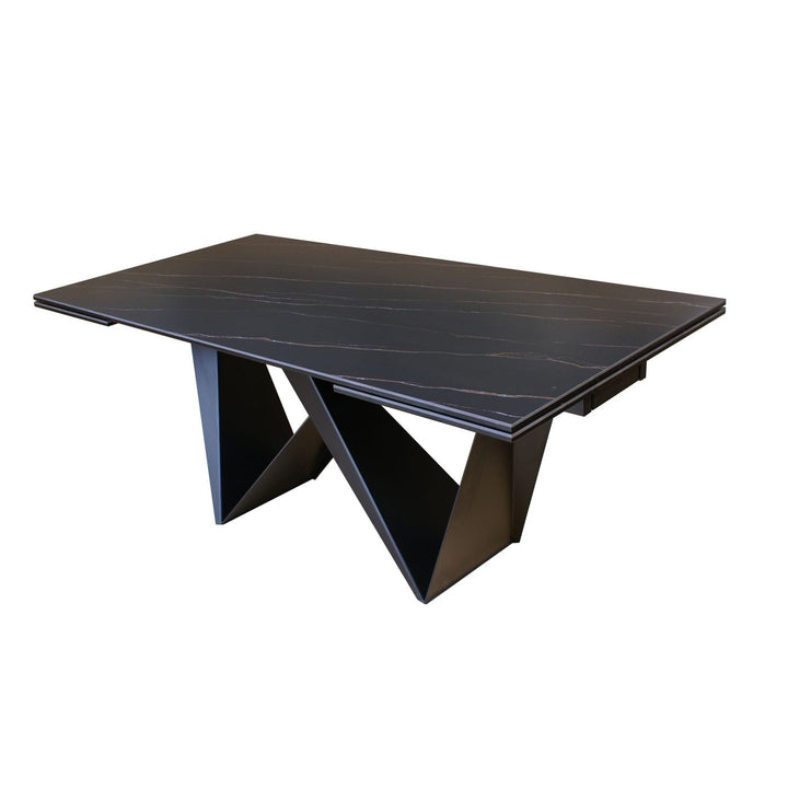 Modrest Fritz Modern Black Ceramic Dining Table - MONAVILLA