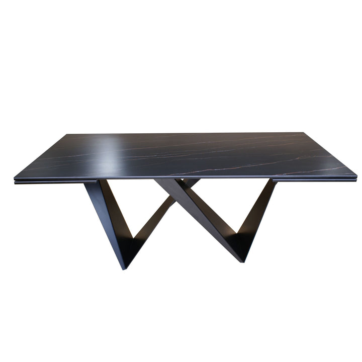 Modrest Fritz Modern Black Ceramic Dining Table - MONAVILLA