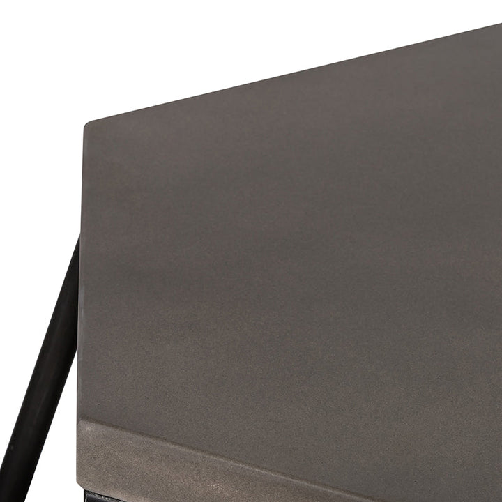 Modrest Tartan Modern Concrete & Metal End Table - MONAVILLA