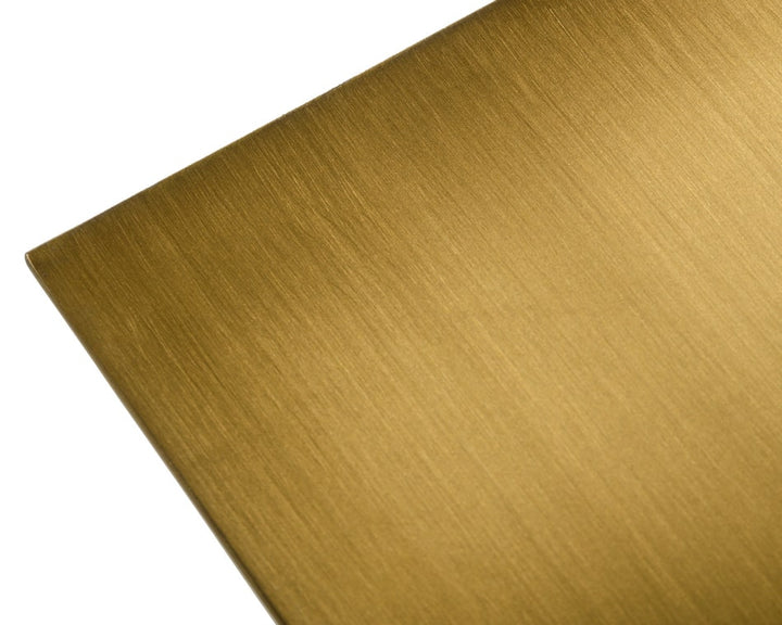 Modrest Hadler Glam Brushed Gold Metallic End Table - MONAVILLA
