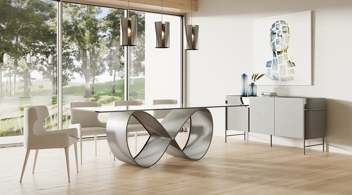 Modrest Hadley Matte Grey Buffet - MONAVILLA
