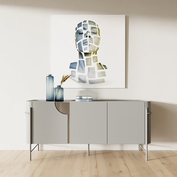 Modrest Hadley Matte Grey Buffet - MONAVILLA