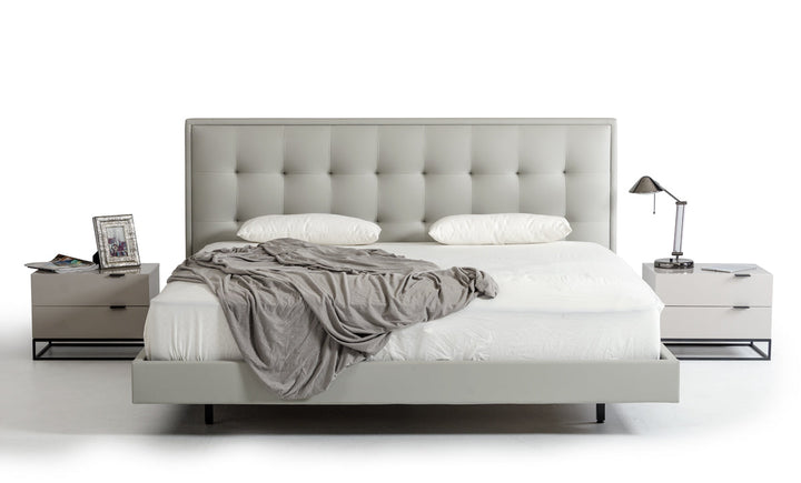 Modrest Hera Modern Grey Nightstand - MONAVILLA