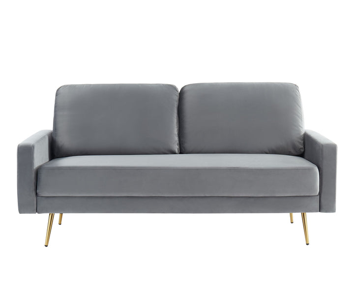 Divani Casa Huffine Modern Grey Fabric Sofa - MONAVILLA