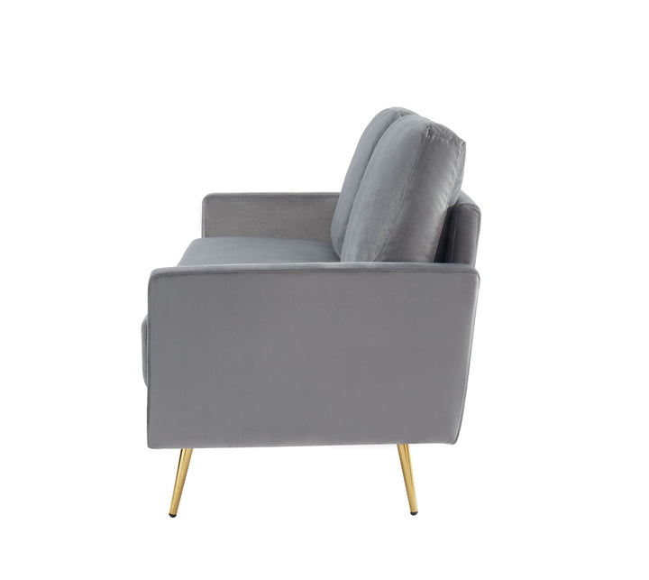 Divani Casa Huffine Modern Grey Fabric Sofa - MONAVILLA